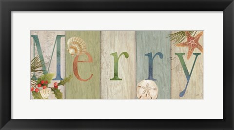 Framed Be Merry Sign Print