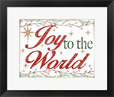 Framed Joy to the World Print