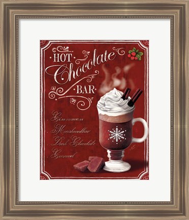 Framed Hot Cocoa Hot Chocolate Print