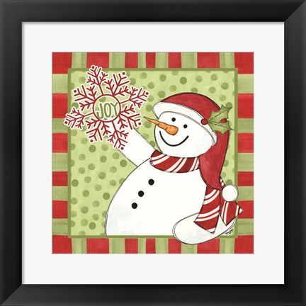 Framed Sentimental Snowmen II Print