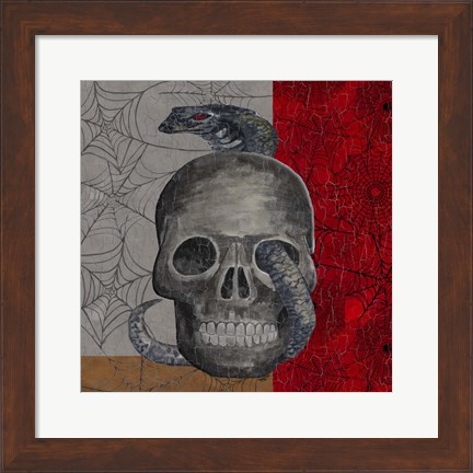 Framed Something Wicked Skull Print