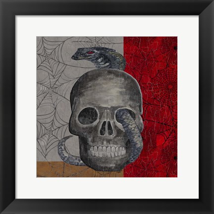 Framed Something Wicked Skull Print