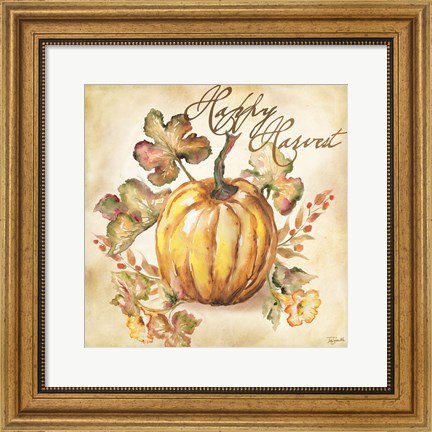 Framed Watercolor Harvest II Print