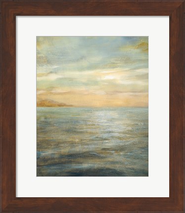 Framed Serene Sea II Print