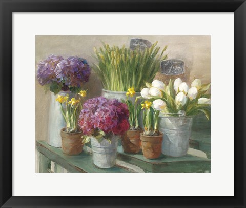 Framed Les Fleurs Printemps Print