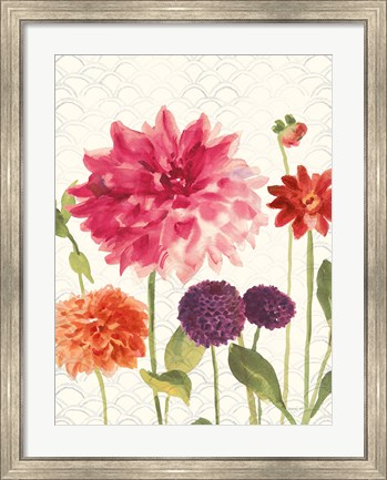 Framed Watercolor Floral V Print