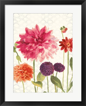 Framed Watercolor Floral V Print