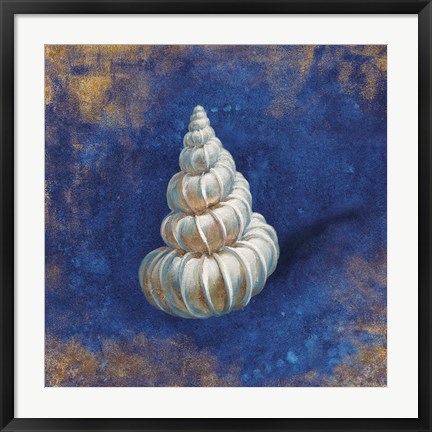 Framed Treasures from the Sea Indigo II Print