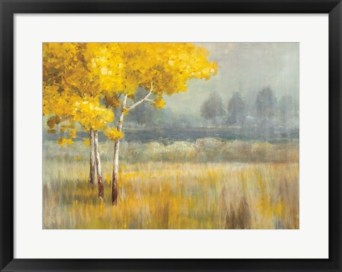 Framed Yellow Landscape Print