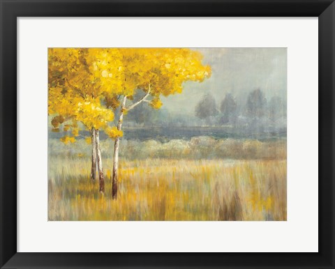 Framed Yellow Landscape Print