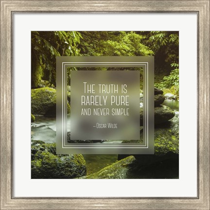 Framed Truth is Rarely Pure - Forest and Stream Print