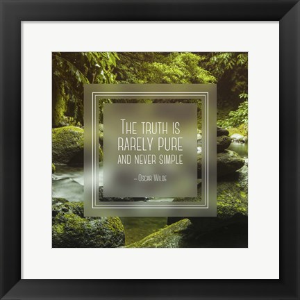 Framed Truth is Rarely Pure - Forest and Stream Print