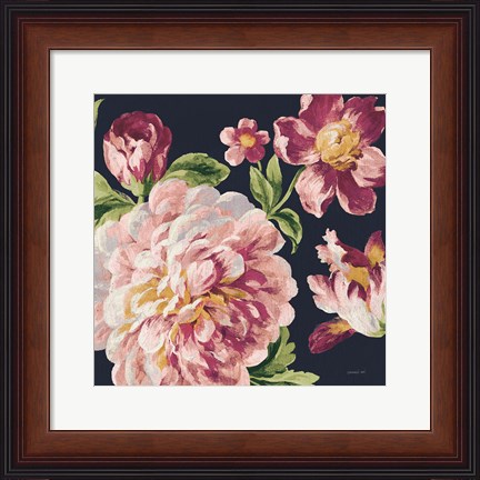 Framed Mixed Floral IV Crop I Pastel Print