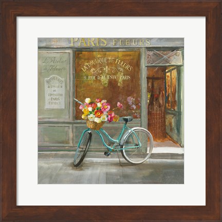 Framed French Flowershop v2 Print