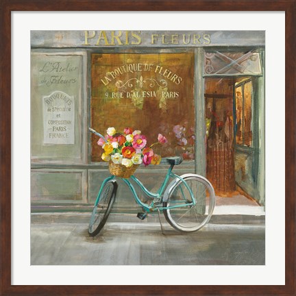 Framed French Flowershop v2 Print