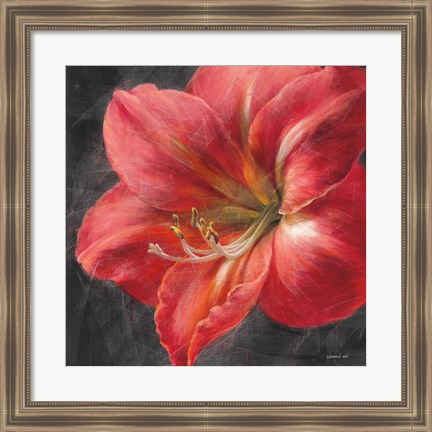 Framed Vivid Floral III Crop Print