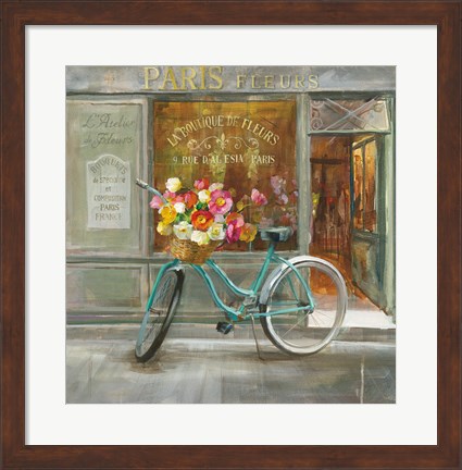 Framed French Flowershop Print