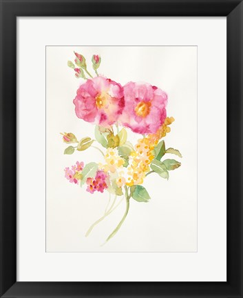 Framed Watercolor Element II Print