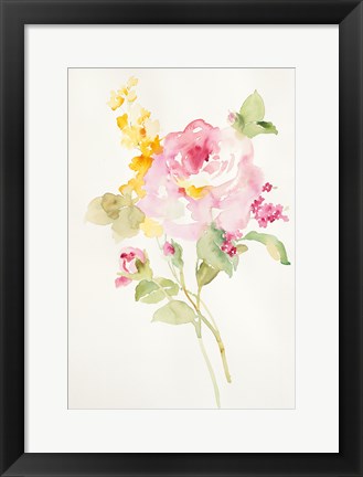 Framed Watercolor Element I Print