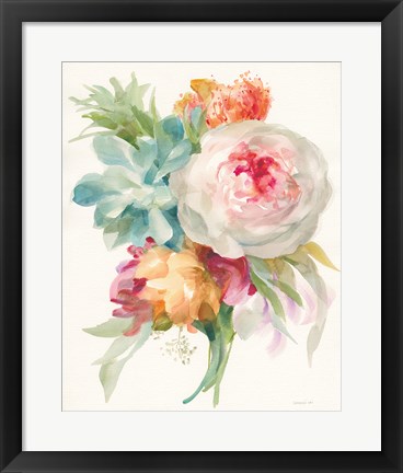Framed Garden Bouquet I Print