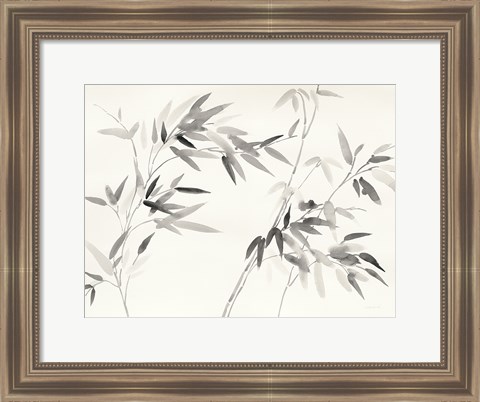 Framed Bamboo Leaves I Print