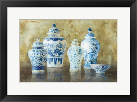 Framed Ginger Jar Still Life v.2 Print