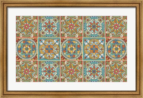 Framed Mediterranean Flair XX Print