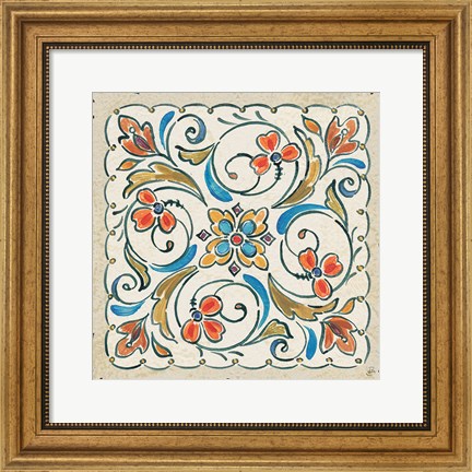 Framed Mediterranean Flair XI Print