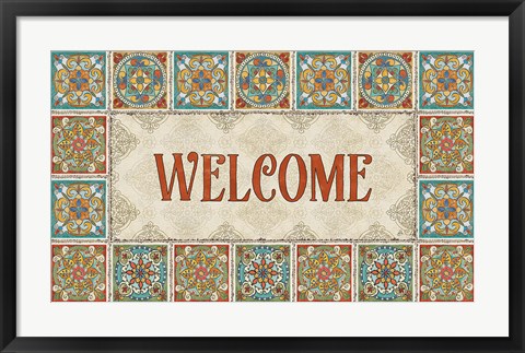 Framed Mediterranean Flair XIX Print