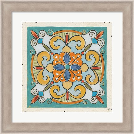 Framed Mediterranean Flair VII Print