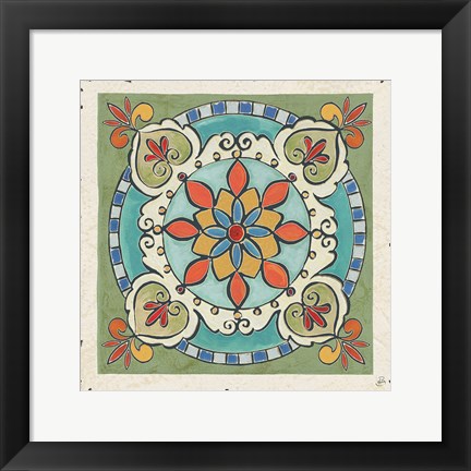 Framed Mediterranean Flair IX Print