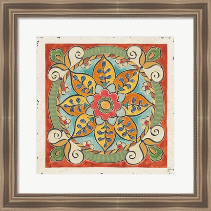 Framed Mediterranean Flair VIII Print