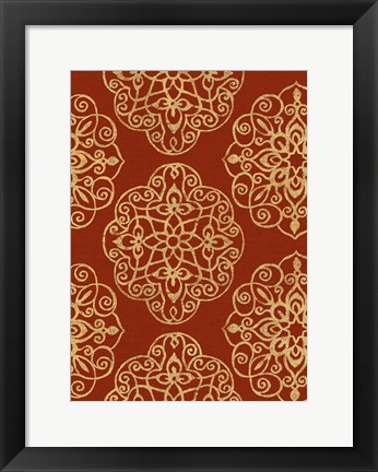 Framed Kolam Pattern II Print