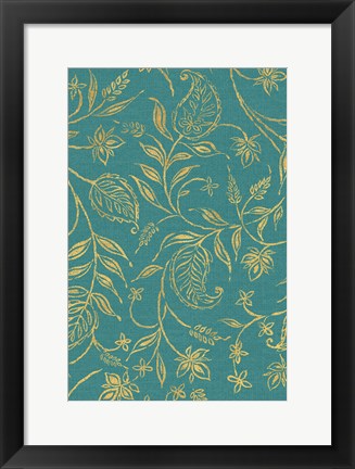 Framed Paisley Trail III Patterns Print