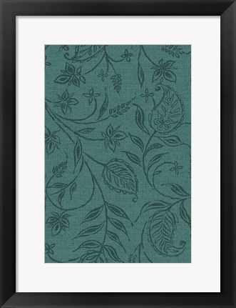 Framed Paisley Trail II Patterns Print