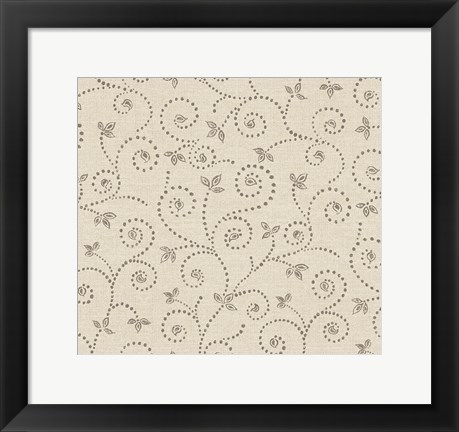 Framed Batik IV Patterns Print