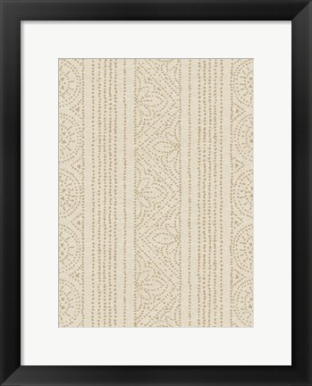 Framed Batik III Patterns Print