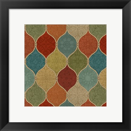 Framed Spice Mosaic Pattern Print