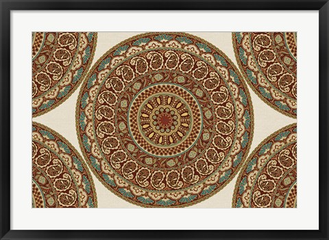 Framed Mandala Road I Print