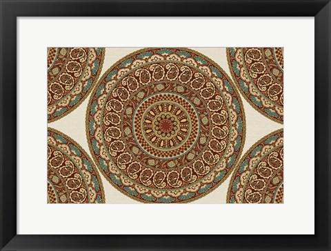 Framed Mandala Road I Print