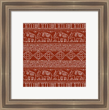 Framed Batik Pattern IM Print