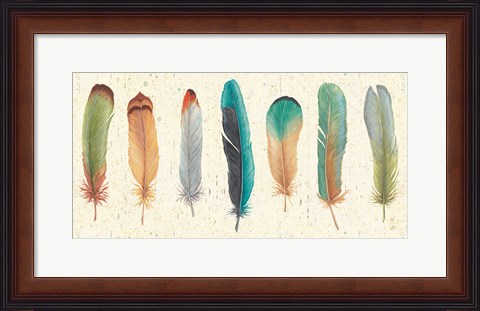 Framed Feather Tales VII Print