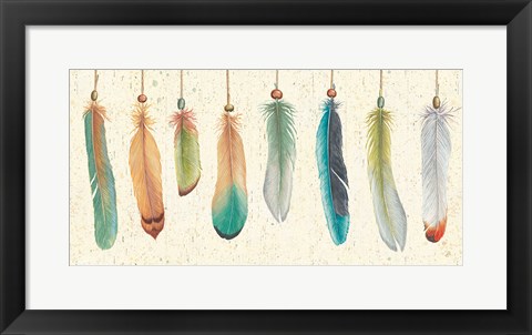 Framed Feather Tales VIII Print