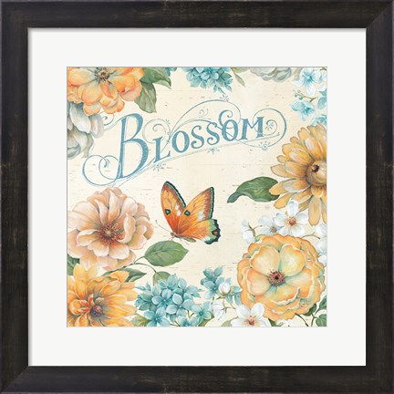 Framed Butterfly Bloom II Print