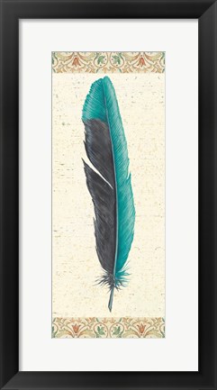 Framed Feather Tales V Print