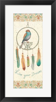 Framed Feather Tales IV Print