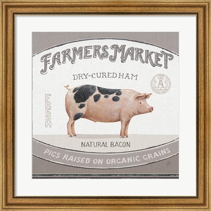 Framed Vintage Farm III Print