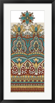 Framed Spice Route Elephant Border Print