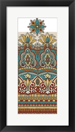 Framed Spice Route Elephant Border Print