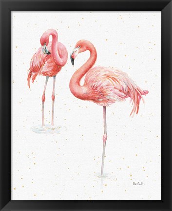 Framed Gracefully Pink X Print